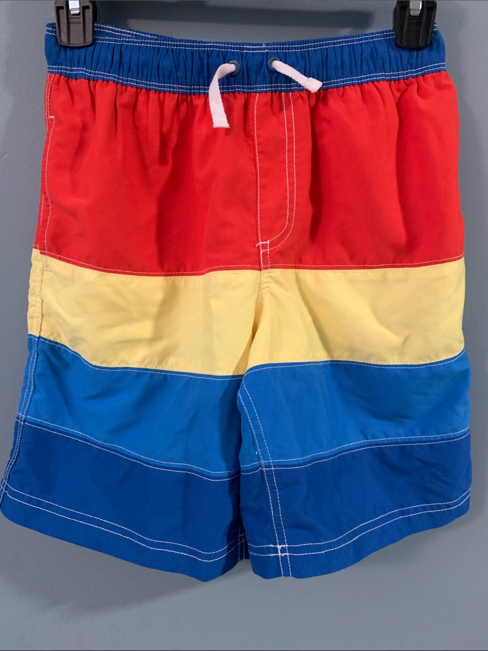 Hanna Andersson Wide Stripes Swim Shorts